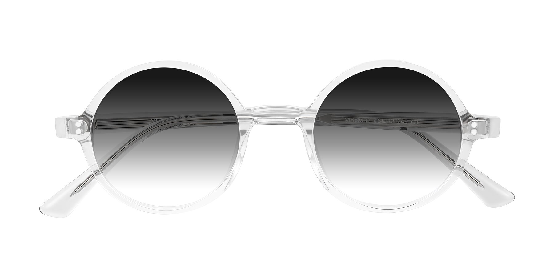 Folded Front of Montauk in Clear with Gray Gradient Lenses