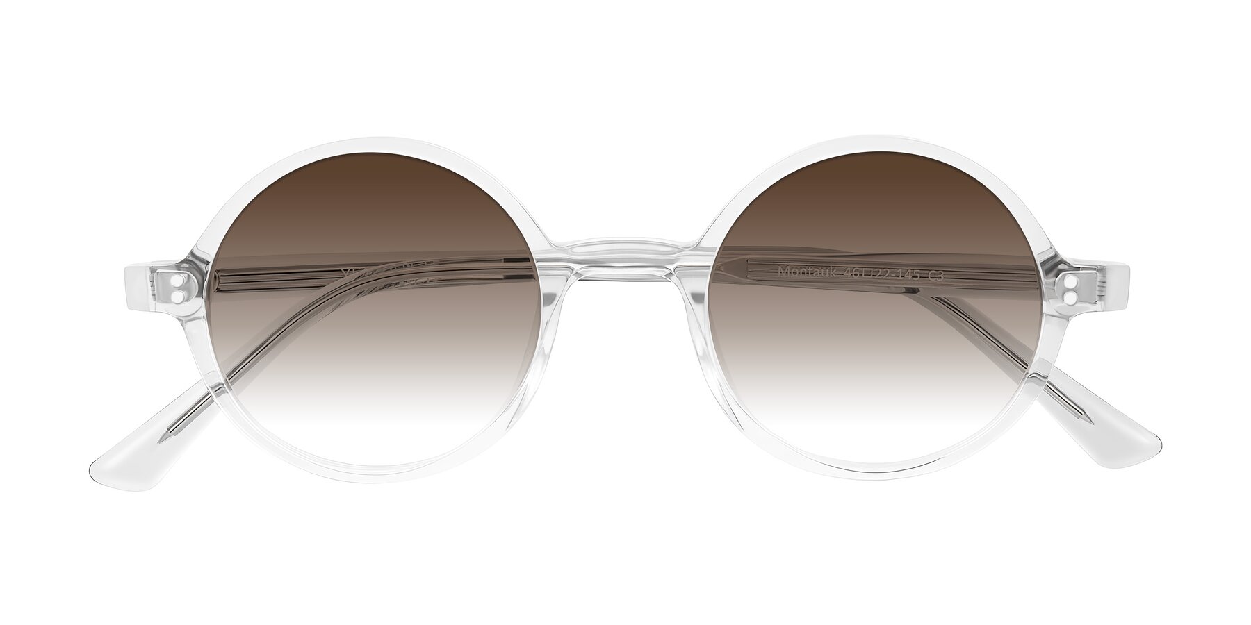 Folded Front of Montauk in Clear with Brown Gradient Lenses