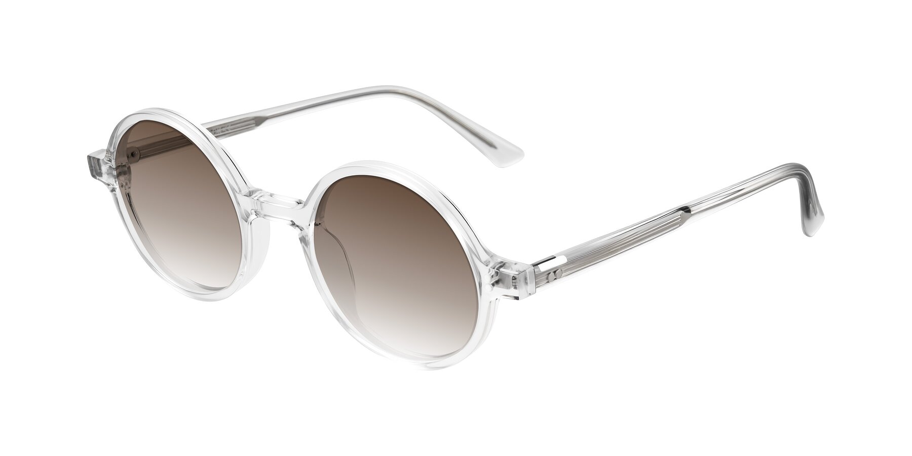 Angle of Montauk in Clear with Brown Gradient Lenses