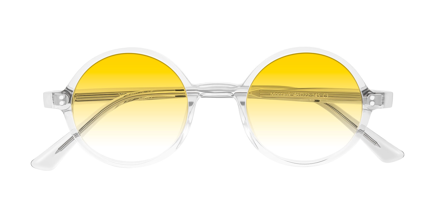 Folded Front of Montauk in Clear with Yellow Gradient Lenses