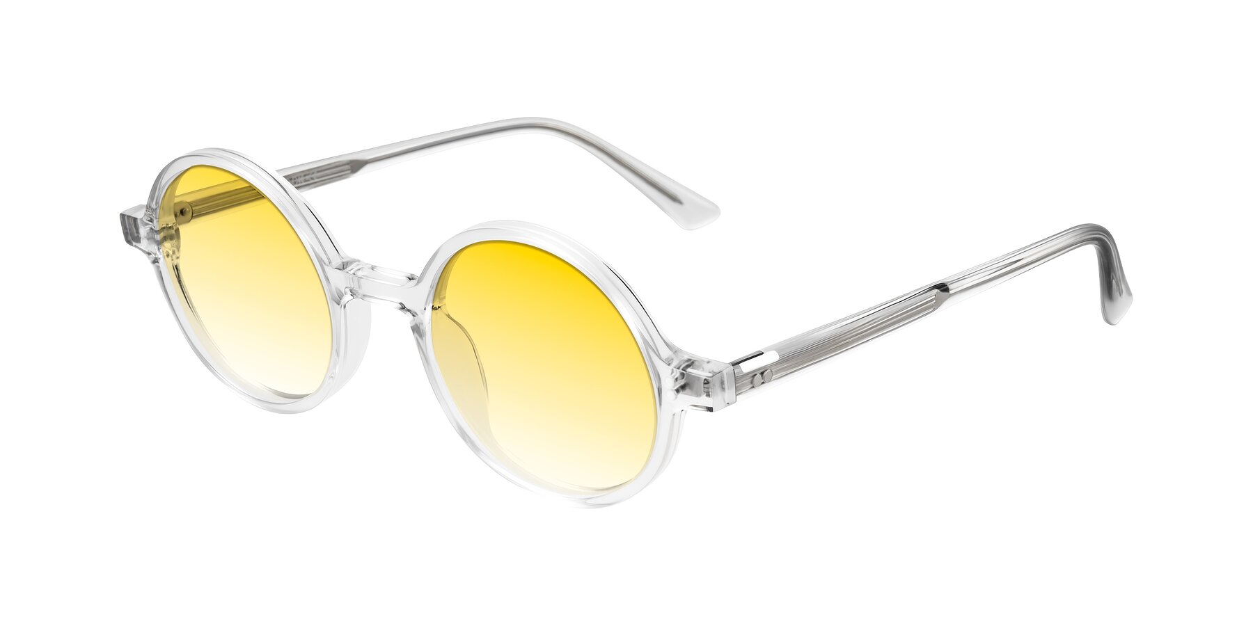 Angle of Montauk in Clear with Yellow Gradient Lenses