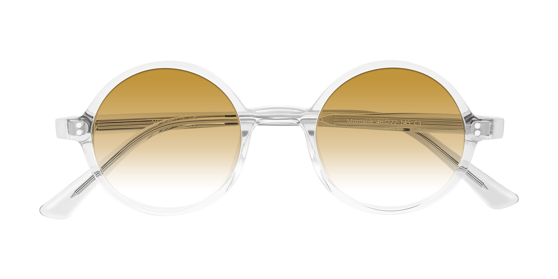 Folded Front of Montauk in Clear with Champagne Gradient Lenses