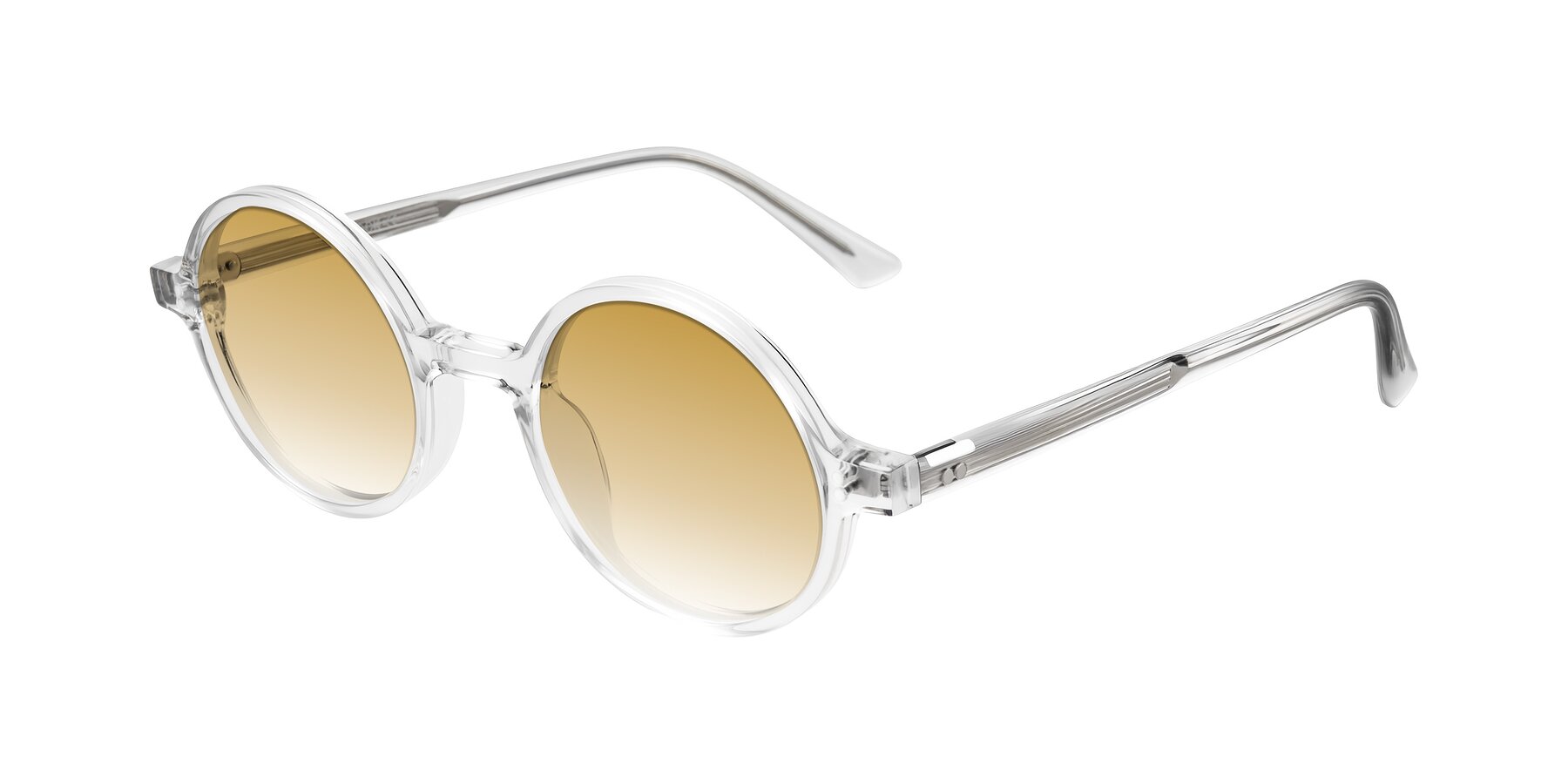 Angle of Montauk in Clear with Champagne Gradient Lenses