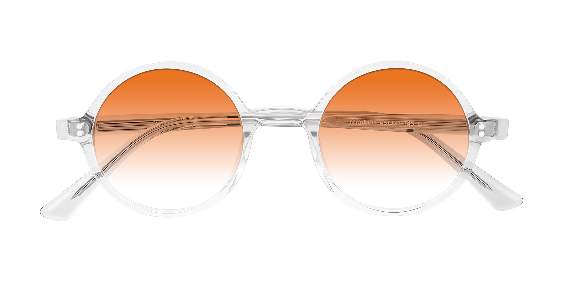 Folded Front of Montauk in Clear with Orange Gradient Lenses