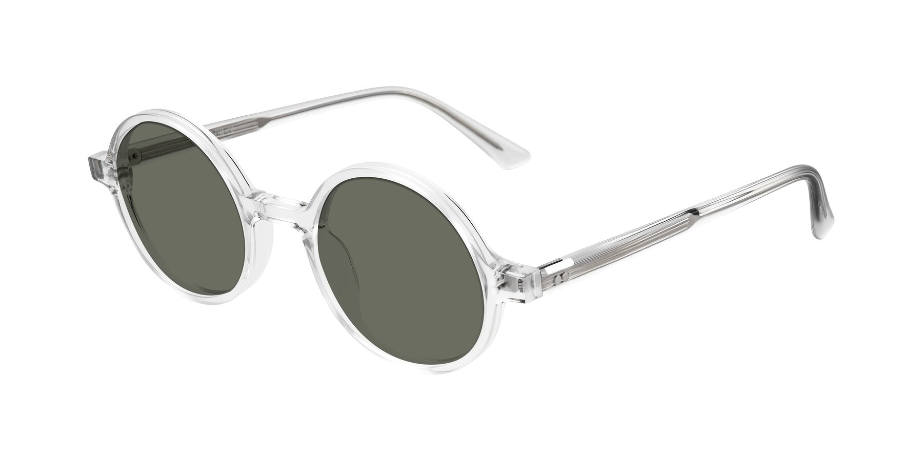 Angle of Montauk in Clear with Gray Polarized Lenses