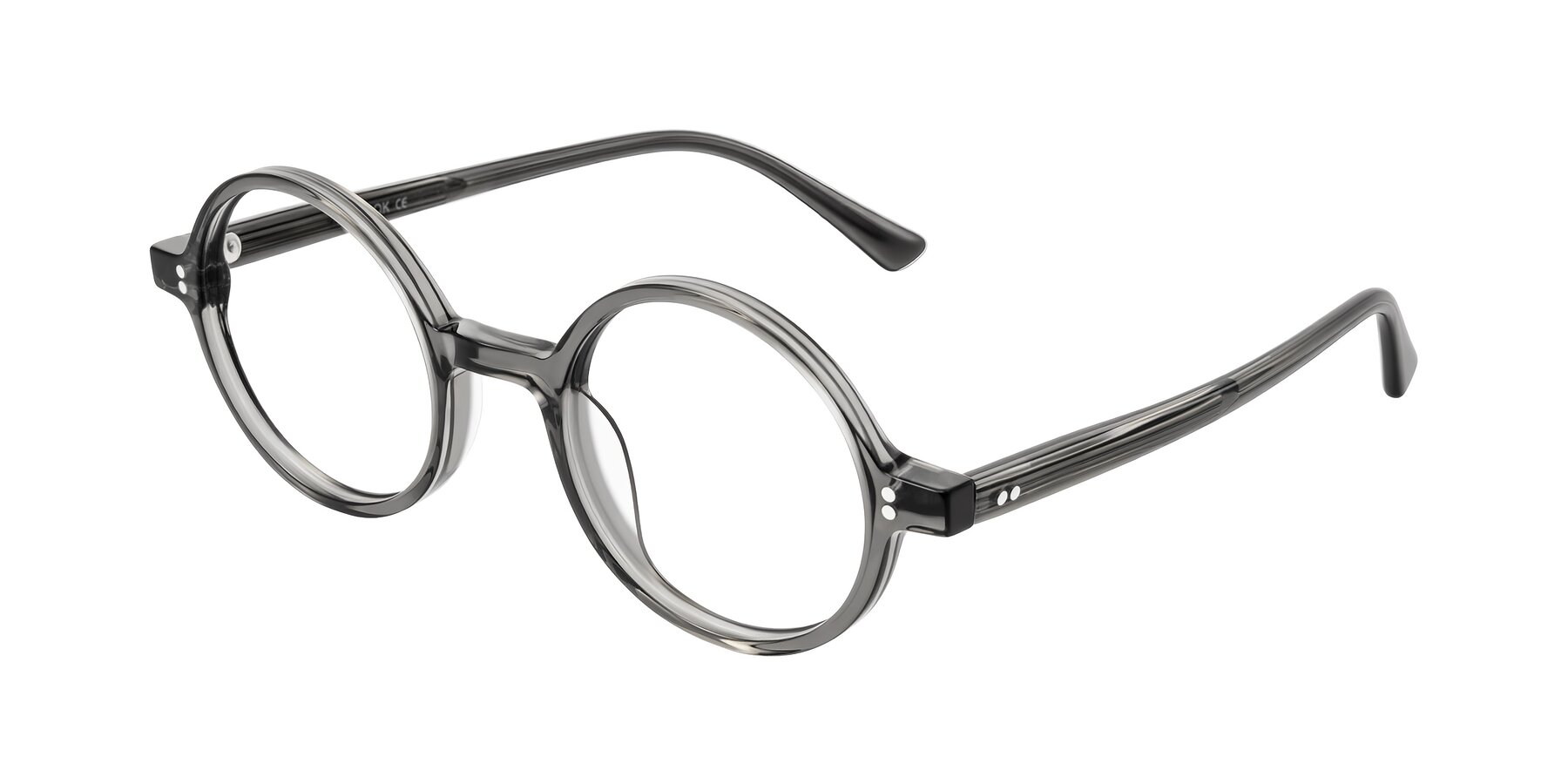 Angle of Montauk in Gray with Clear Eyeglass Lenses