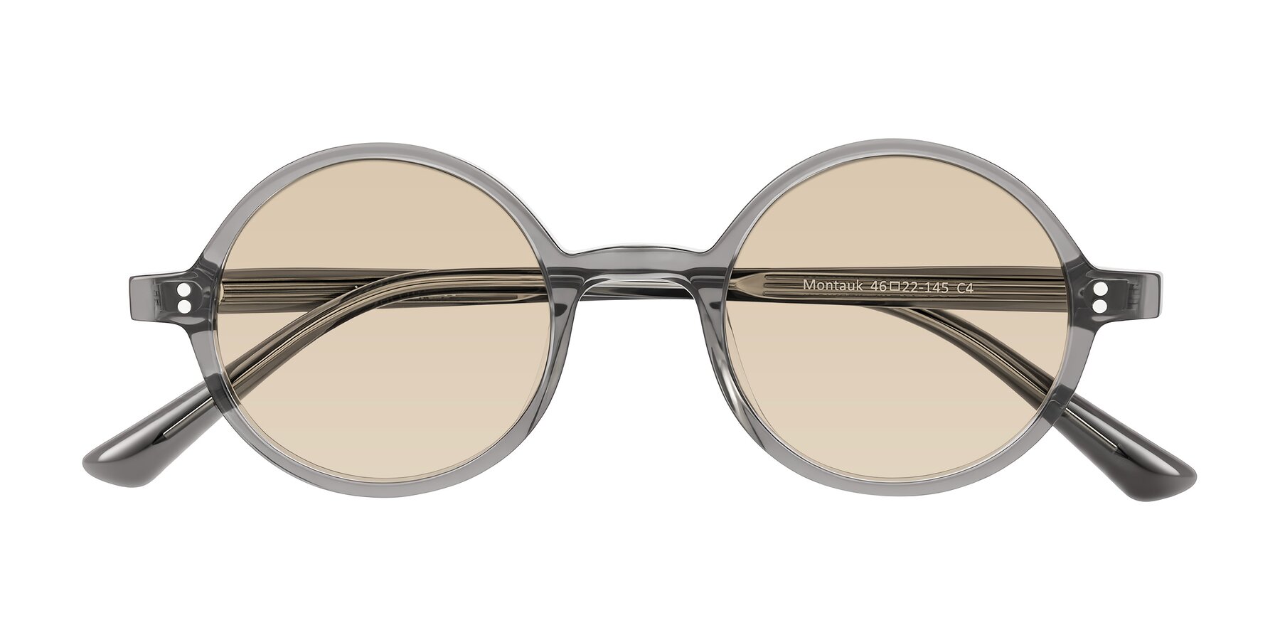 Folded Front of Montauk in Gray with Light Brown Tinted Lenses