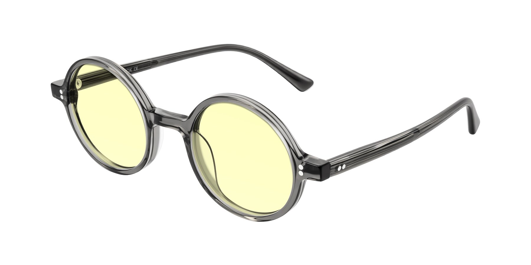 Angle of Montauk in Gray with Light Yellow Tinted Lenses
