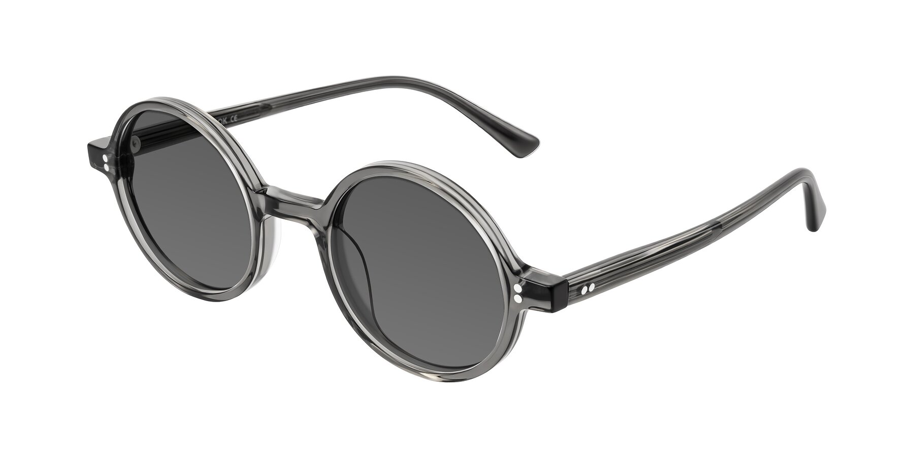 Angle of Montauk in Gray with Medium Gray Tinted Lenses