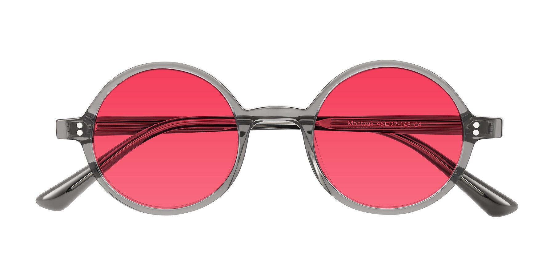 Folded Front of Montauk in Gray with Red Tinted Lenses