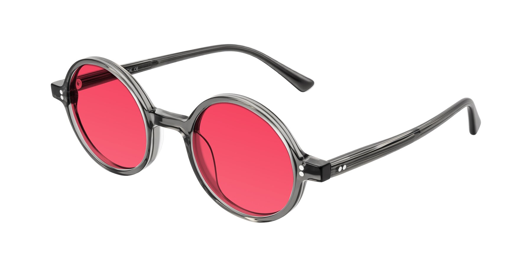 Angle of Montauk in Gray with Red Tinted Lenses