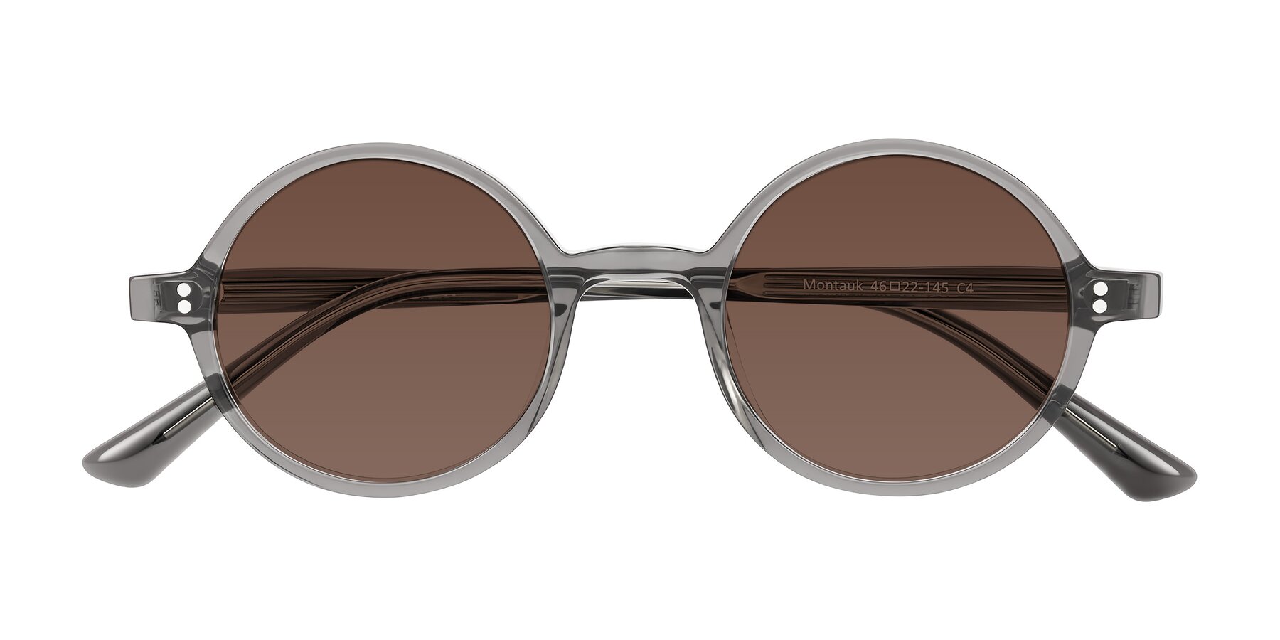 Folded Front of Montauk in Gray with Brown Tinted Lenses
