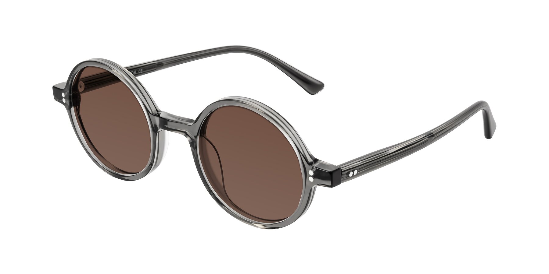 Angle of Montauk in Gray with Brown Tinted Lenses
