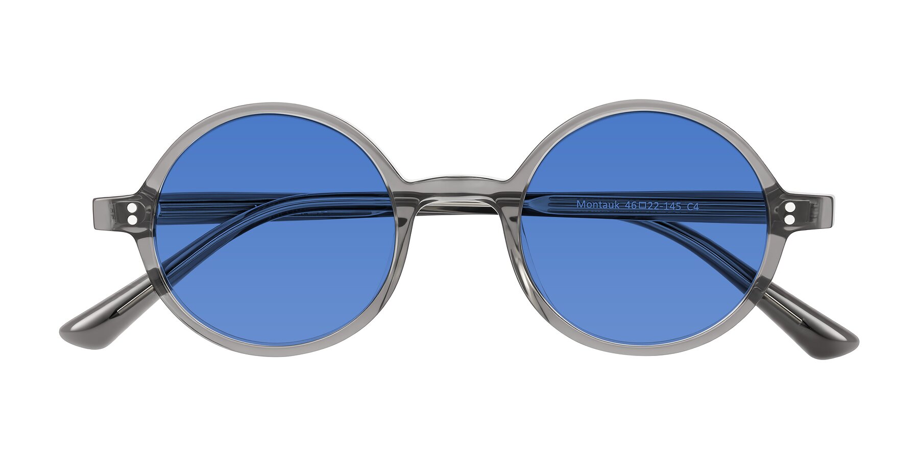 Folded Front of Montauk in Gray with Blue Tinted Lenses