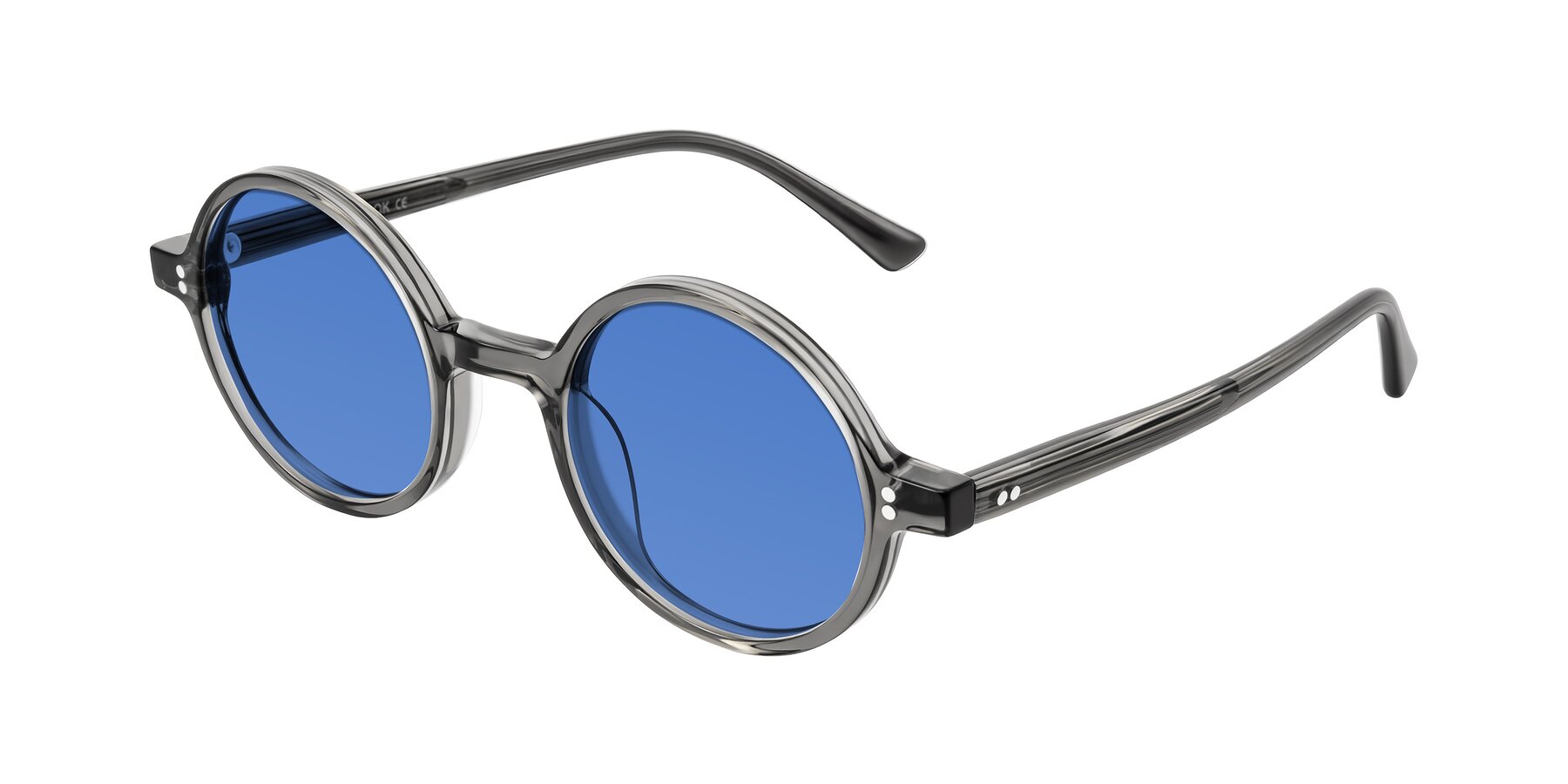 Angle of Montauk in Gray with Blue Tinted Lenses