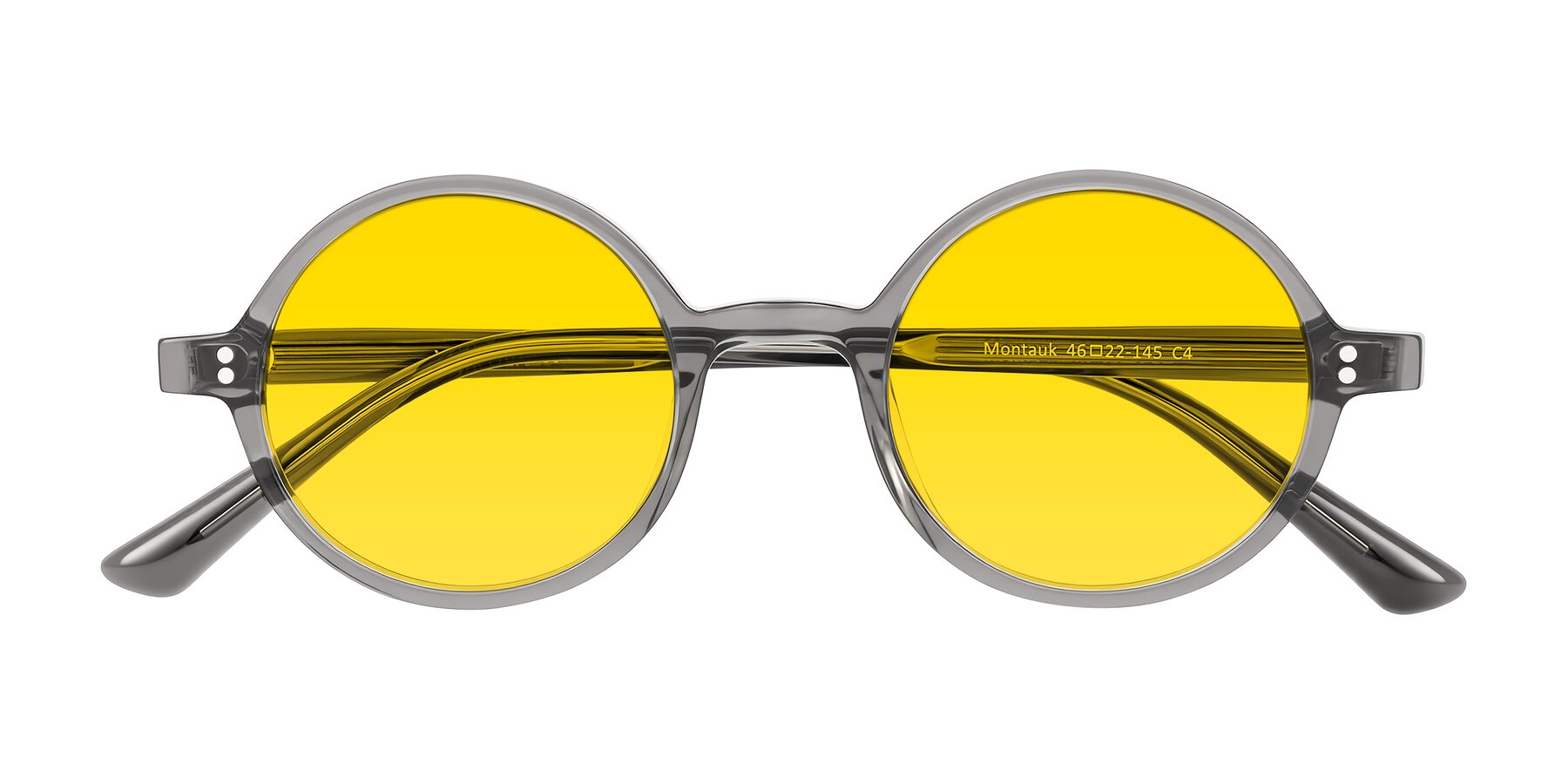 Folded Front of Montauk in Gray with Yellow Tinted Lenses