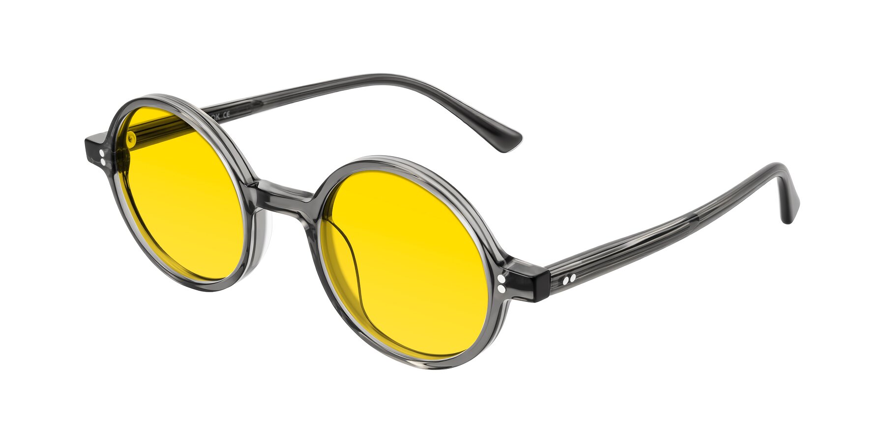 Angle of Montauk in Gray with Yellow Tinted Lenses