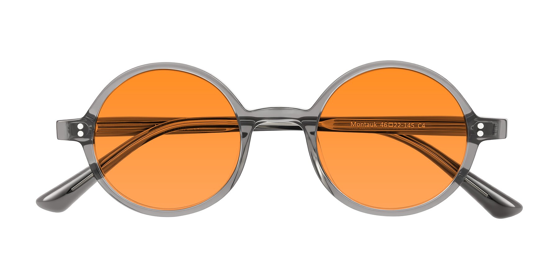 Folded Front of Montauk in Gray with Orange Tinted Lenses