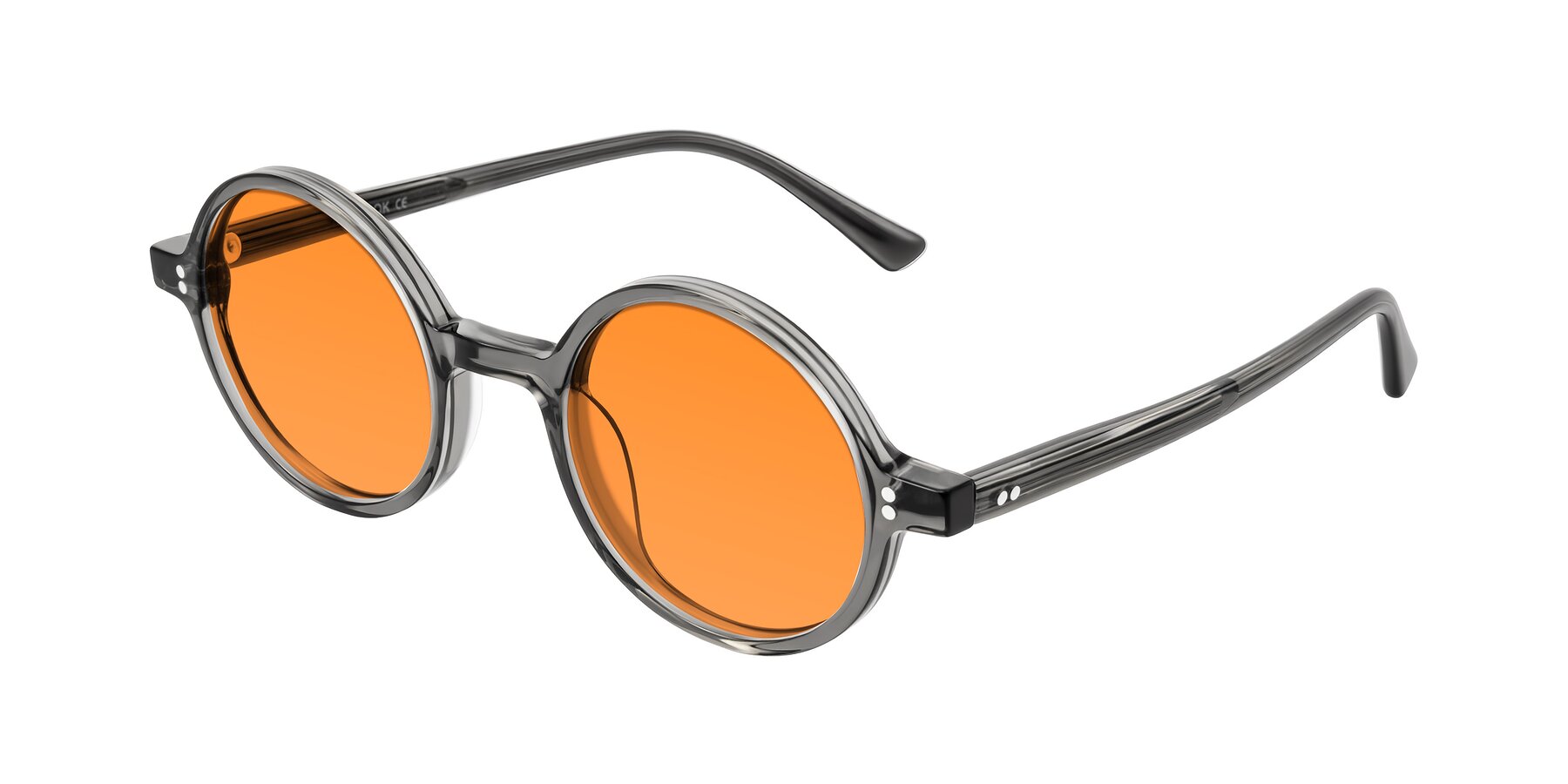 Angle of Montauk in Gray with Orange Tinted Lenses