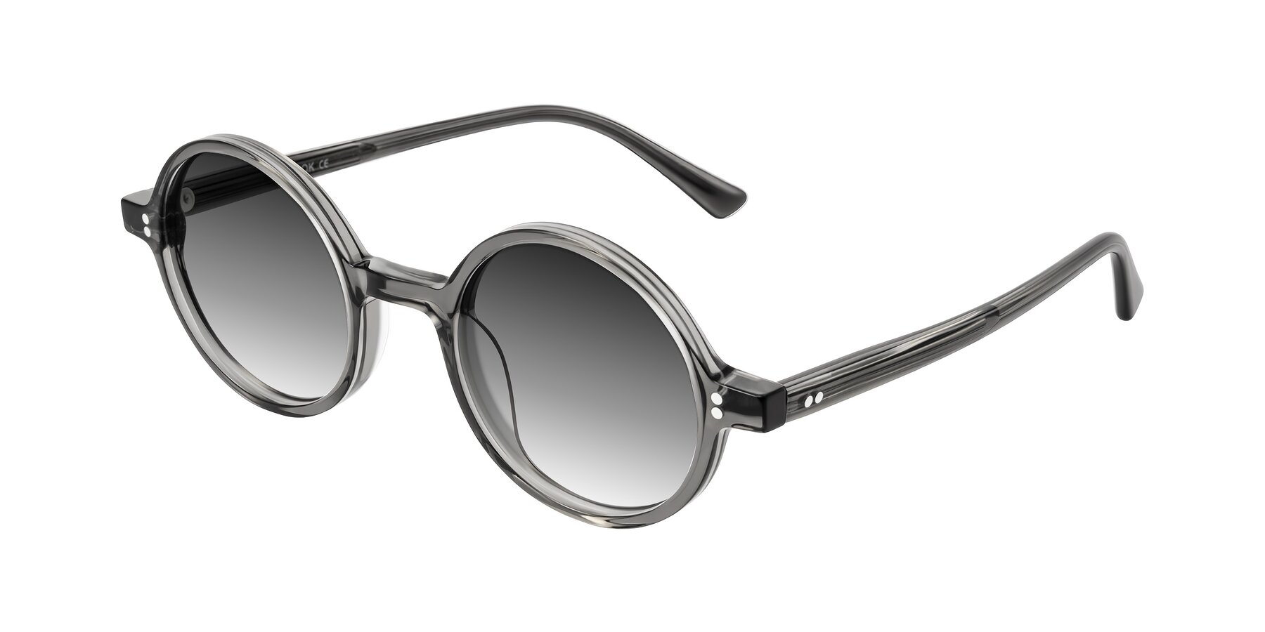 Angle of Montauk in Gray with Gray Gradient Lenses