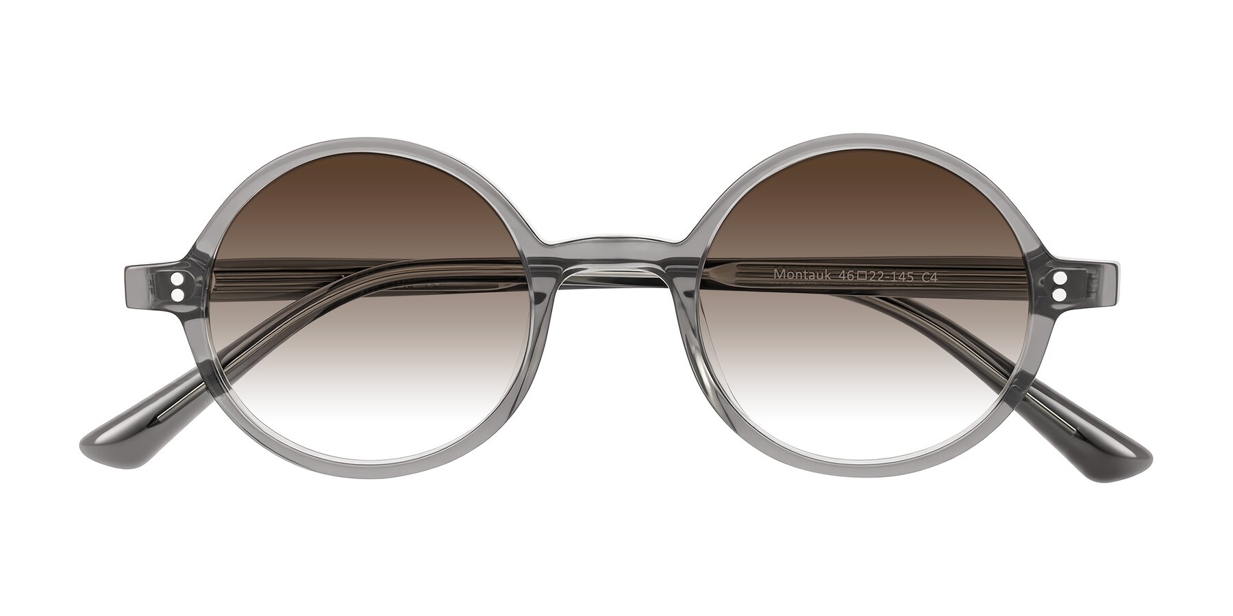 Folded Front of Montauk in Gray with Brown Gradient Lenses