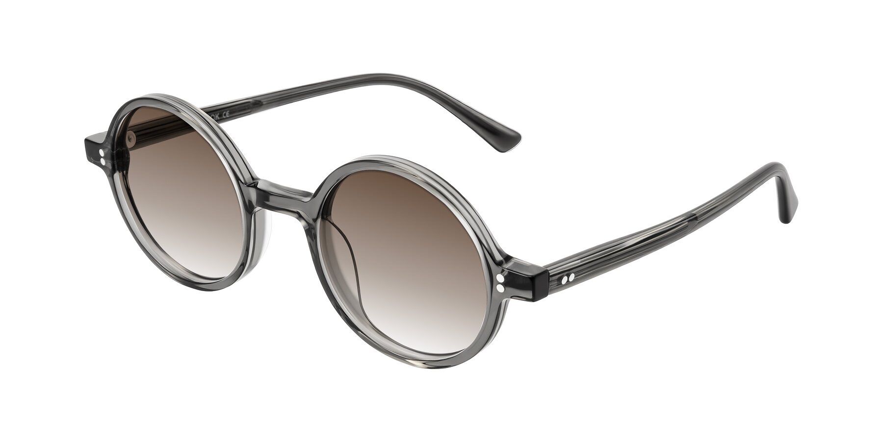 Angle of Montauk in Gray with Brown Gradient Lenses