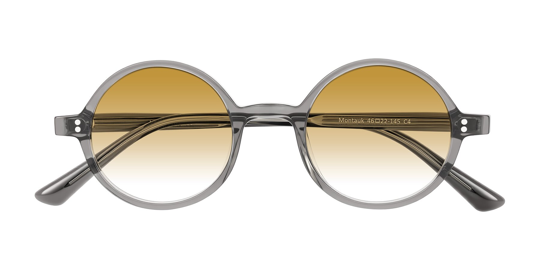 Folded Front of Montauk in Gray with Champagne Gradient Lenses