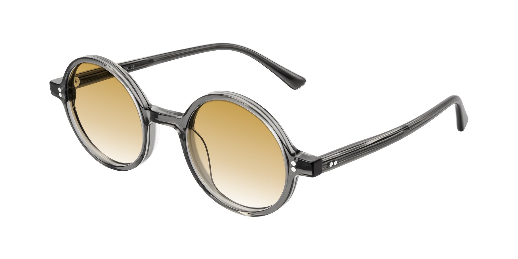 Angle of Montauk in Gray with Champagne Gradient Lenses