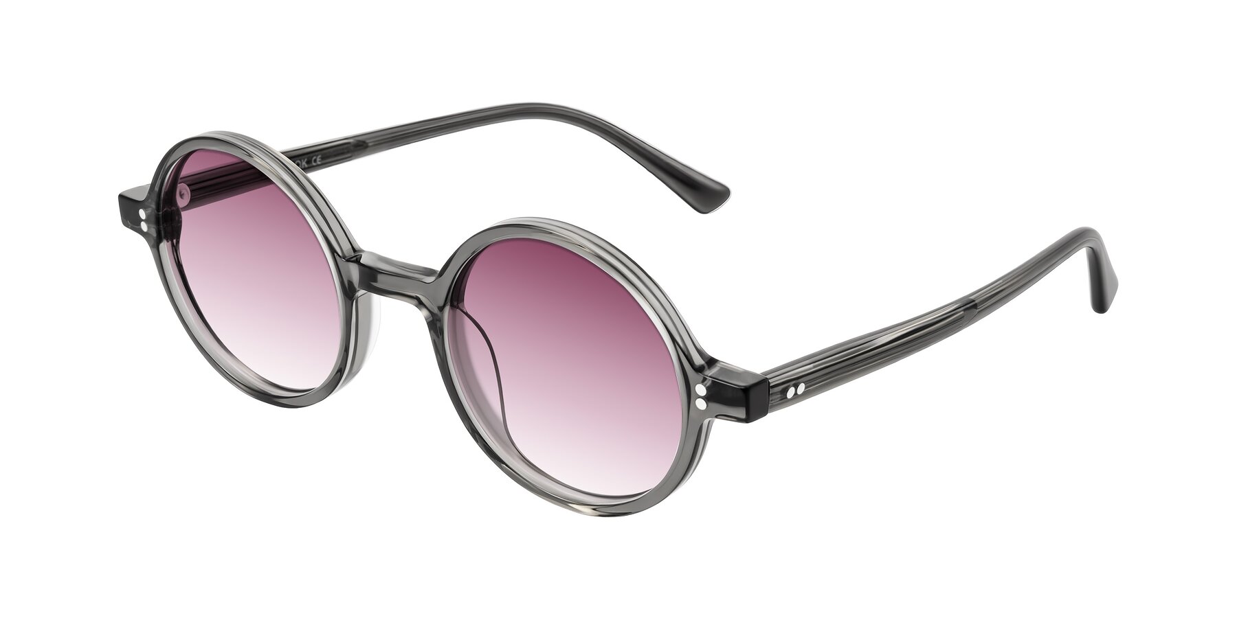 Angle of Montauk in Gray with Wine Gradient Lenses