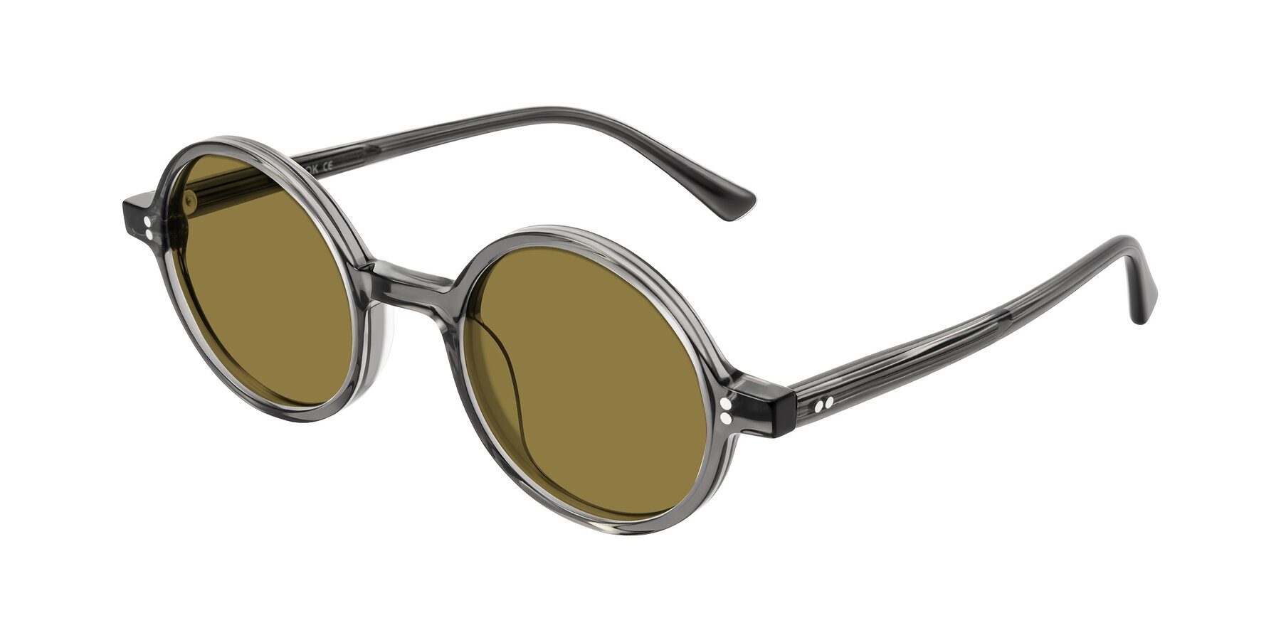 Angle of Montauk in Gray with Brown Polarized Lenses