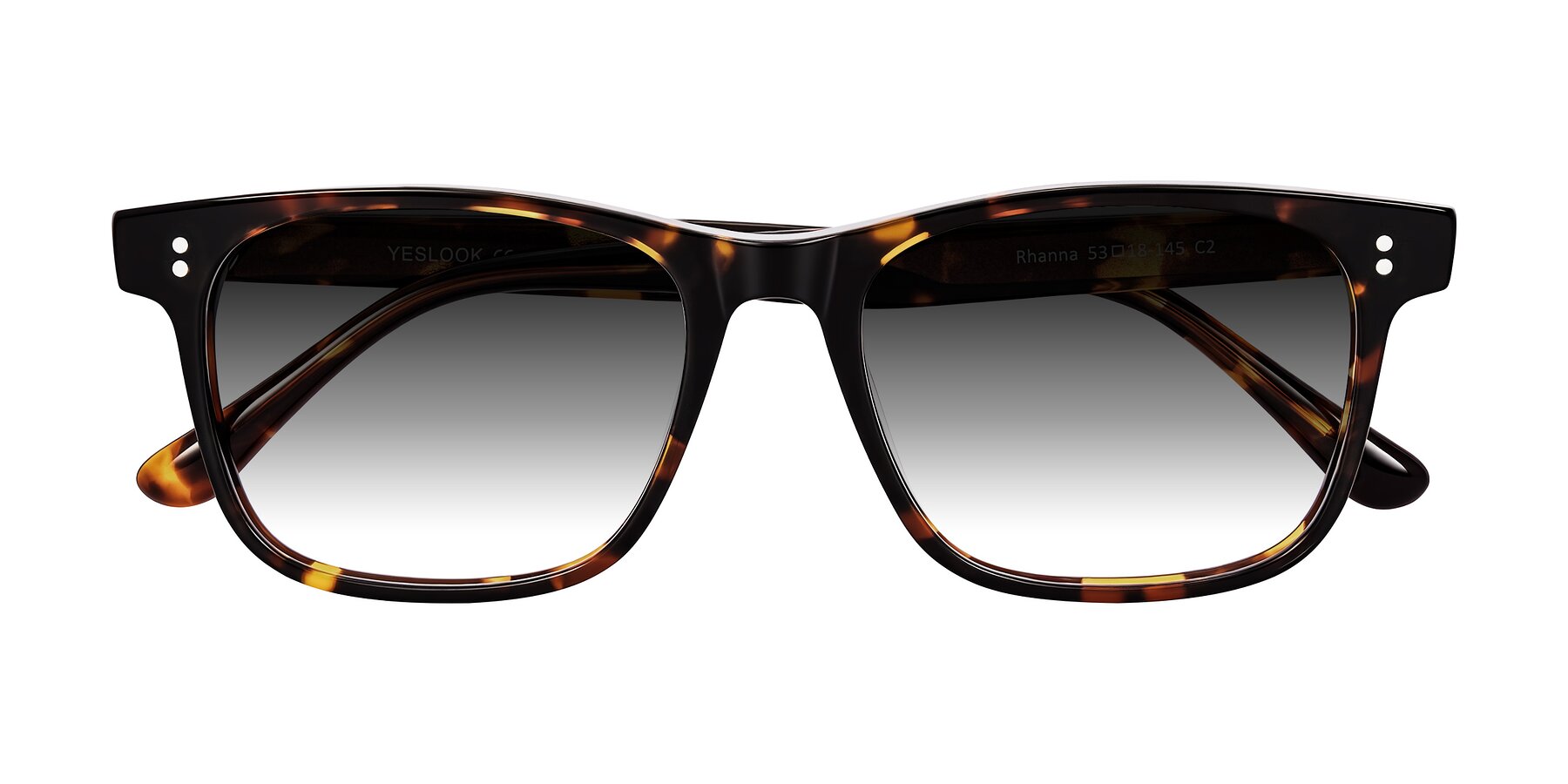 Folded Front of Rhanna in Tortoise with Gray Gradient Lenses