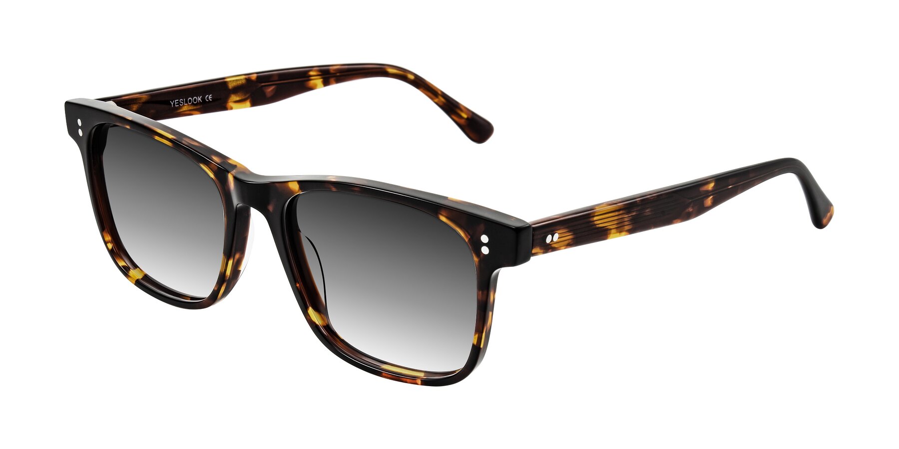 Angle of Rhanna in Tortoise with Gray Gradient Lenses