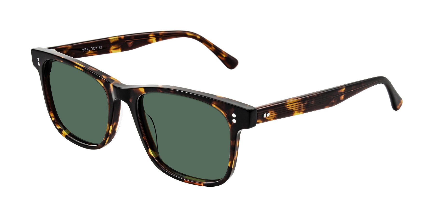 Angle of Rhanna in Tortoise with Green Polarized Lenses