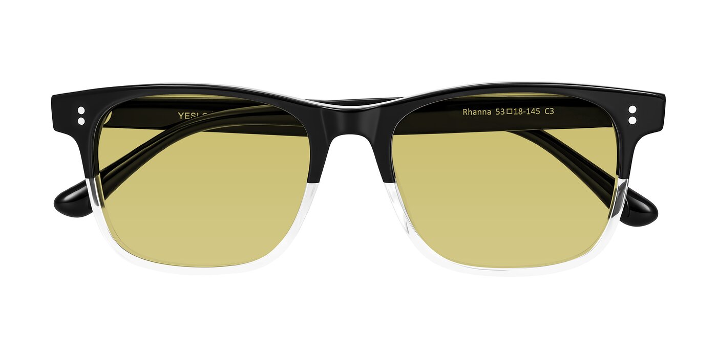 Rhanna - Black/Clear Tinted Sunglasses