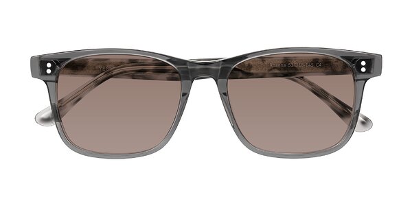 Front of Rhanna in Gray/Tortoise