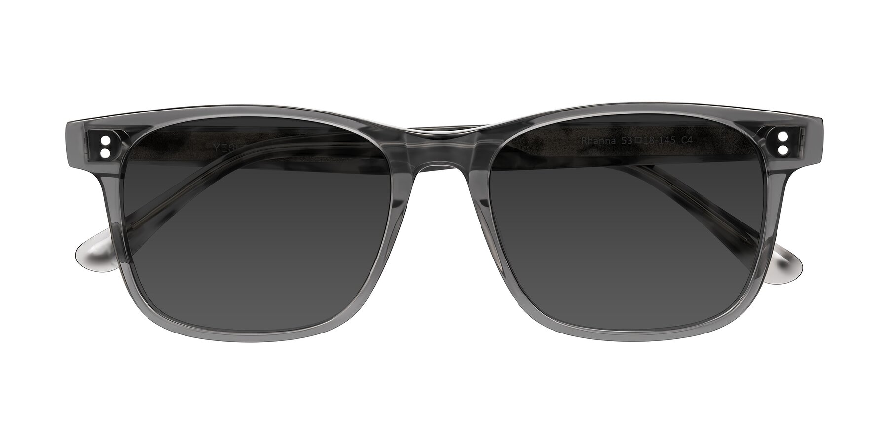 Folded Front of Rhanna in Gray/Tortoise with Gray Tinted Lenses