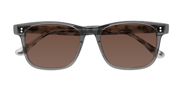 Front of Rhanna in Gray/Tortoise
