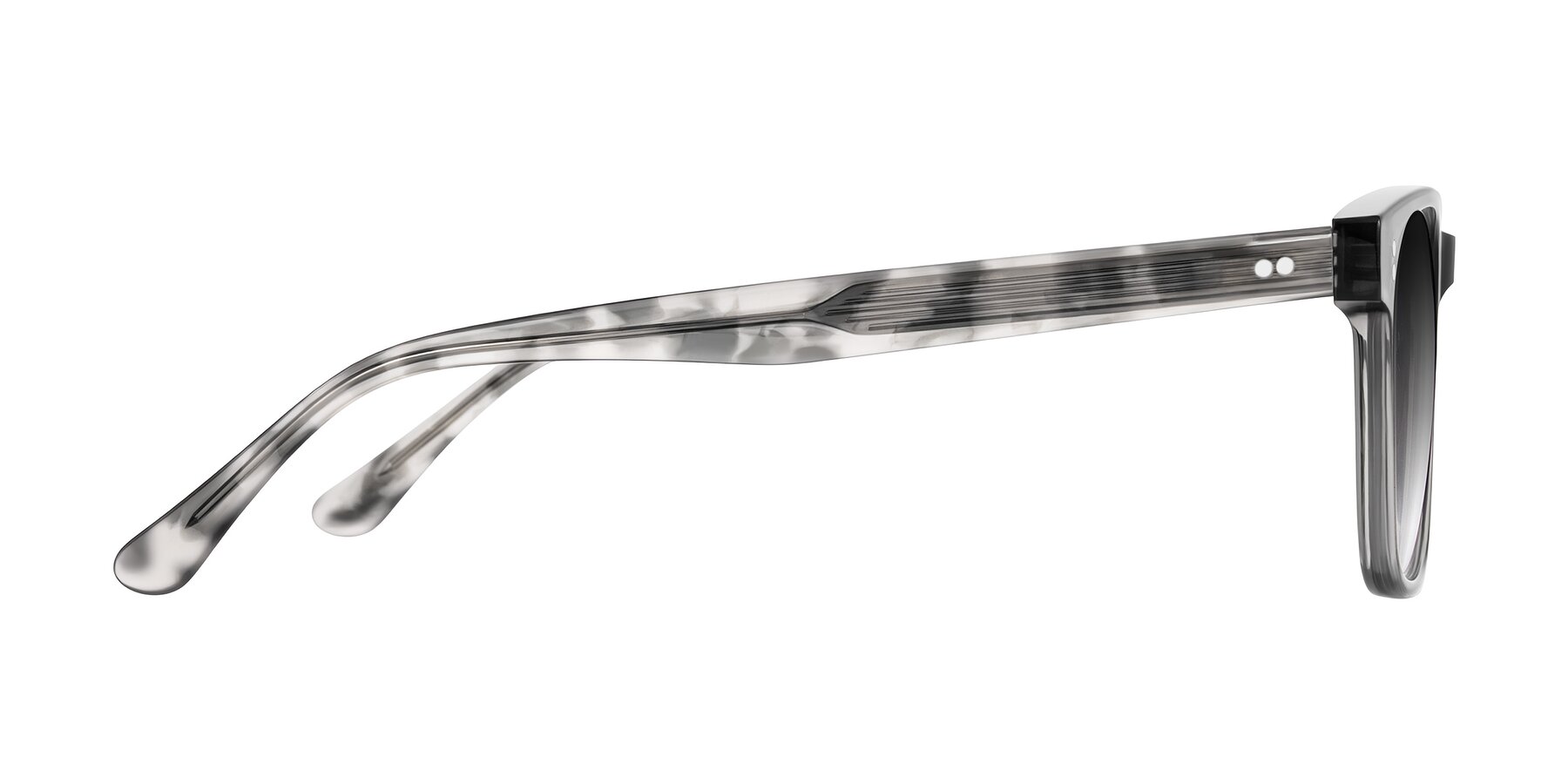 Side of Rhanna in Gray/Tortoise with Gray Gradient Lenses