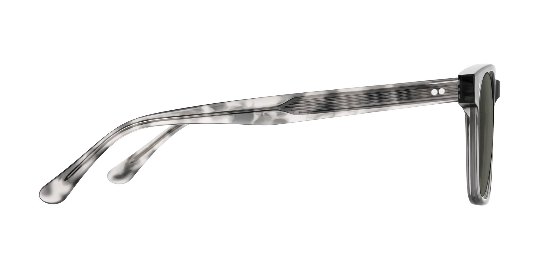 Side of Rhanna in Gray/Tortoise with Gray Polarized Lenses