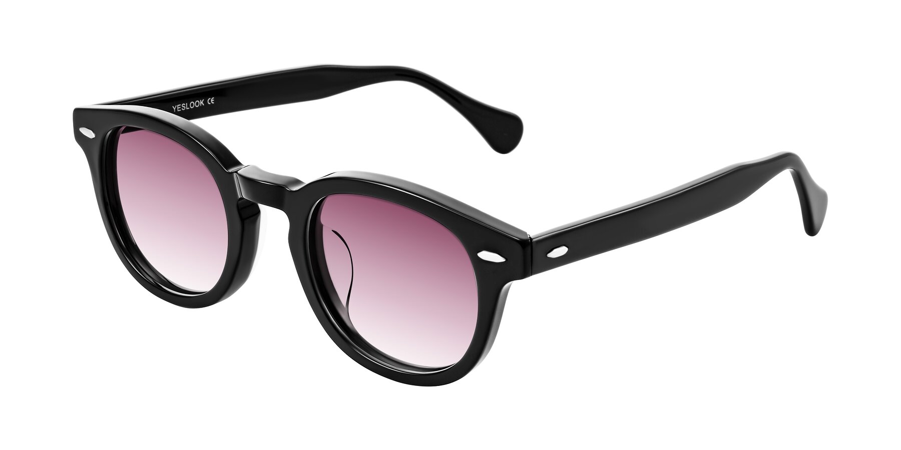Angle of Estean in Black with Wine Gradient Lenses