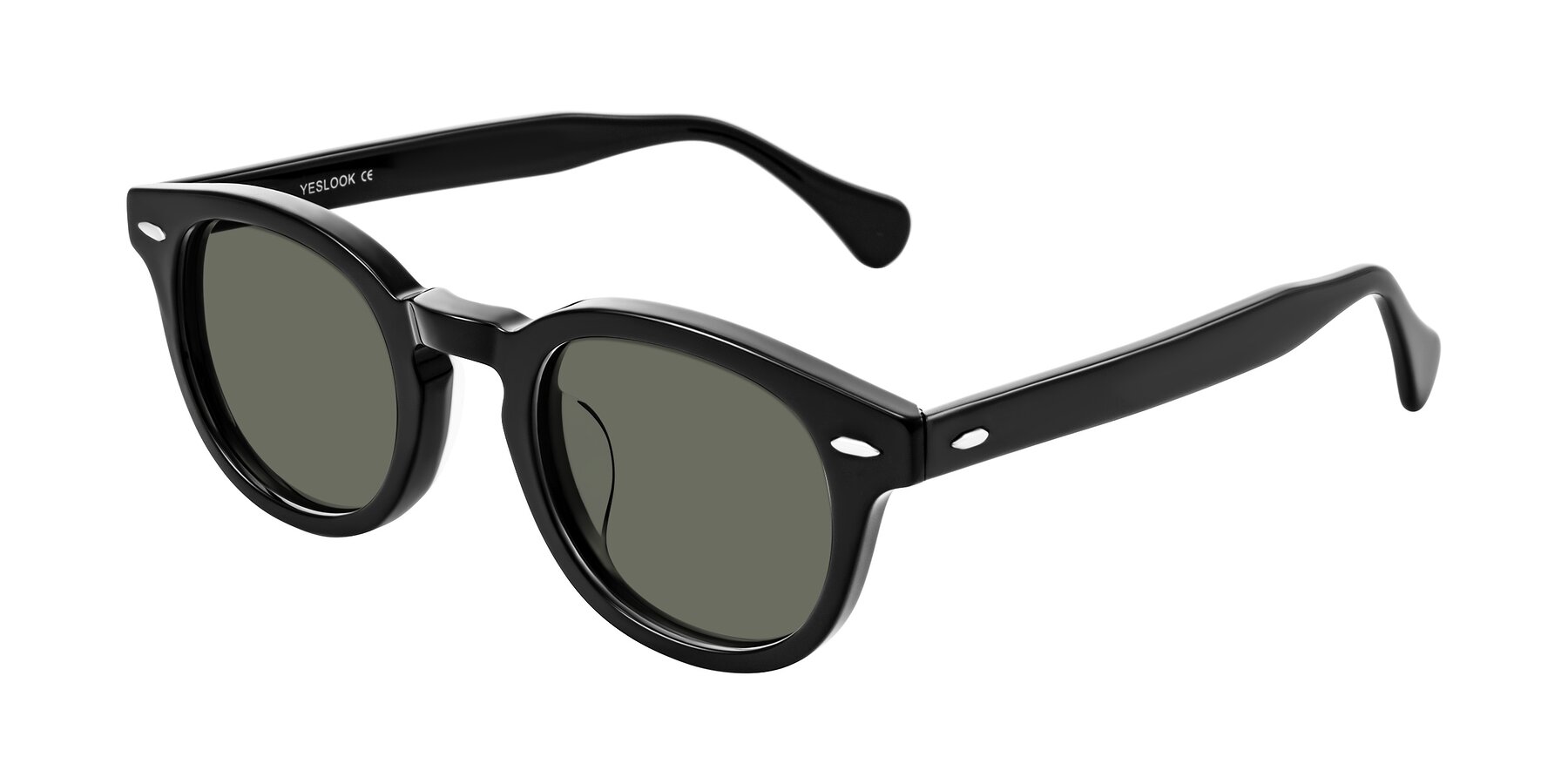 Angle of Estean in Black with Gray Polarized Lenses