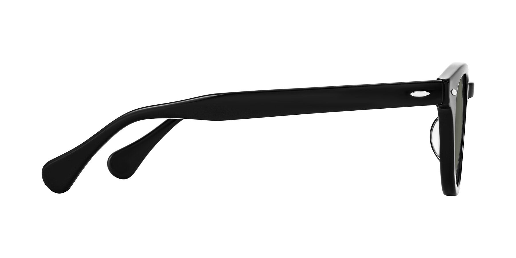 Side of Estean in Black with Gray Polarized Lenses