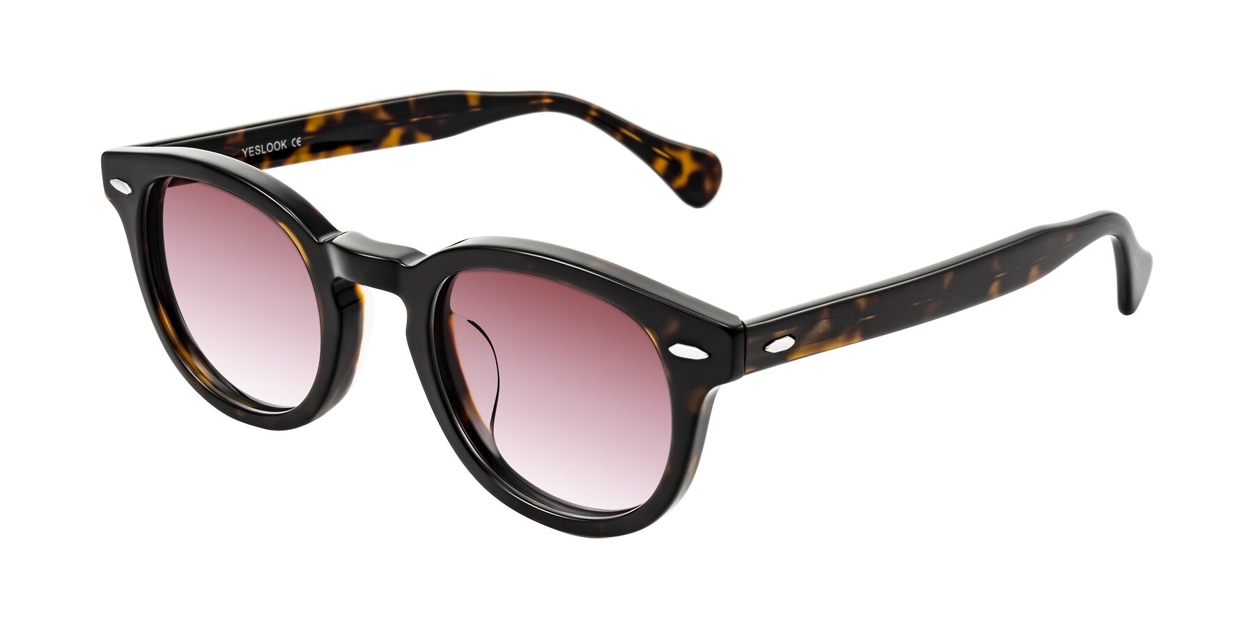 Angle of Estean in Dark Tortoise with Garnet Gradient Lenses