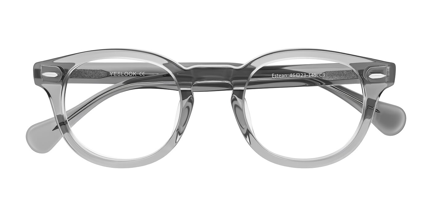 Estean - Transparent Gray Eyeglasses