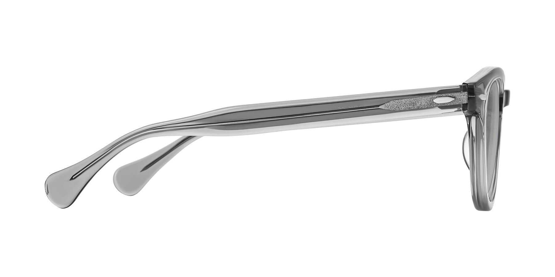 Side of Estean in Transparent Gray with Light Gray Tinted Lenses
