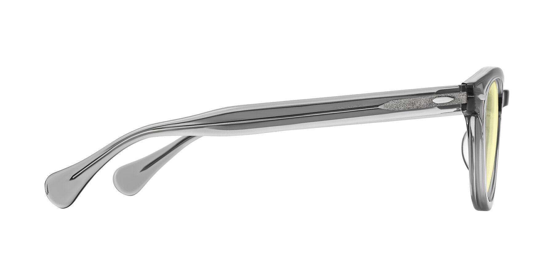 Side of Estean in Transparent Gray with Light Yellow Tinted Lenses