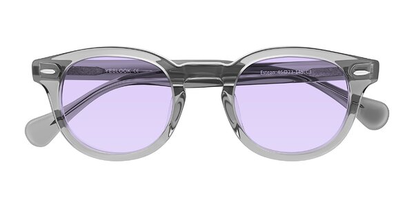 Front of Estean in Transparent Gray