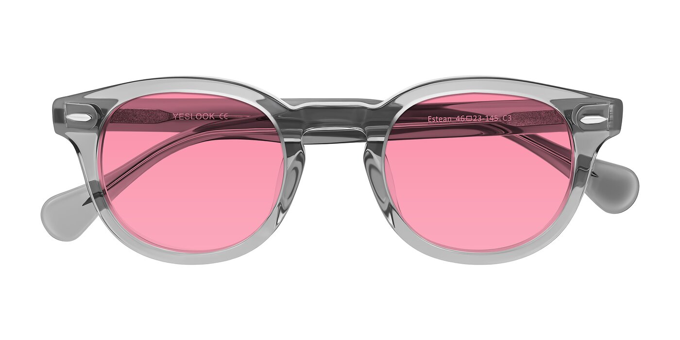 Estean - Transparent Gray Tinted Sunglasses