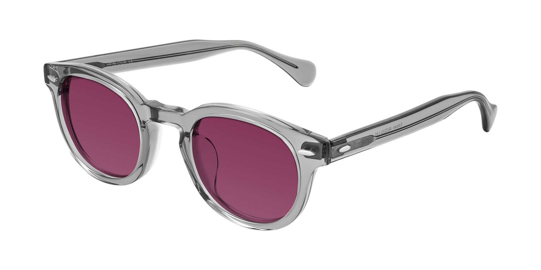 Angle of Estean in Transparent Gray with Wine Tinted Lenses