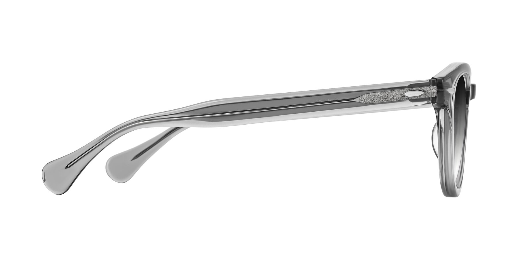 Side of Estean in Transparent Gray with Gray Gradient Lenses